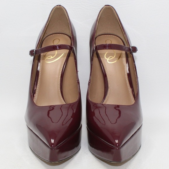 Sam Edelman Shoes - Sam Edelman Jildie Platform Slingback Mary Jane Pump French Burgundy Size 7.5